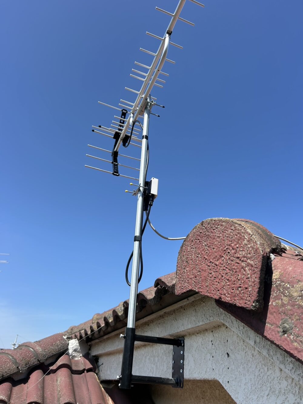 【稲敷市】テレビアンテナ工事